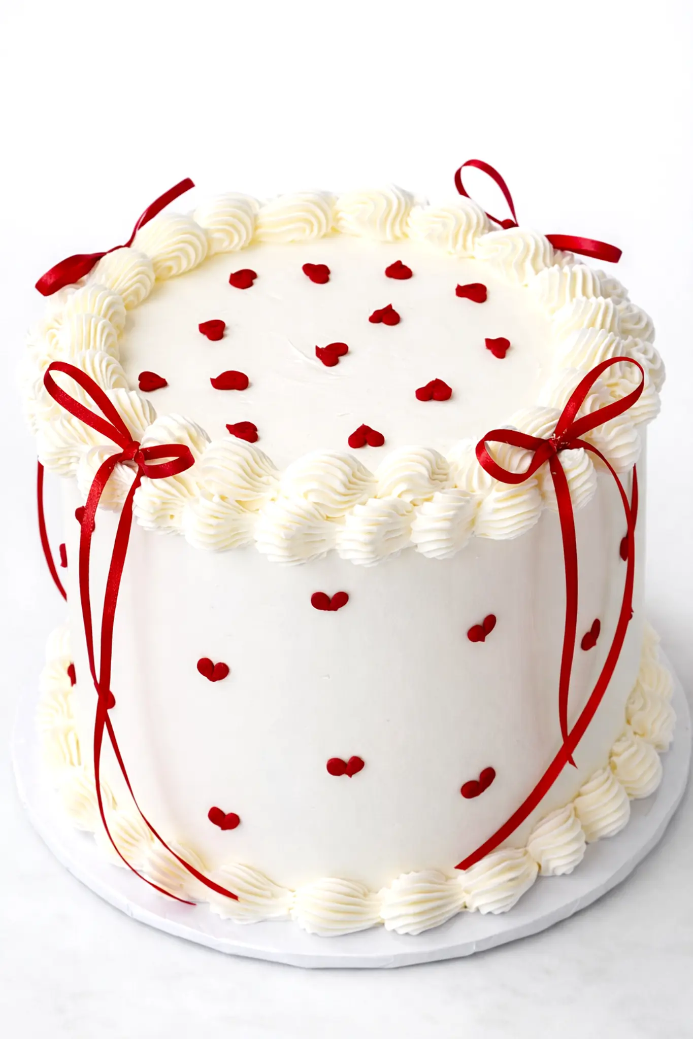 Mothers Day roses express cake with pink buttercream